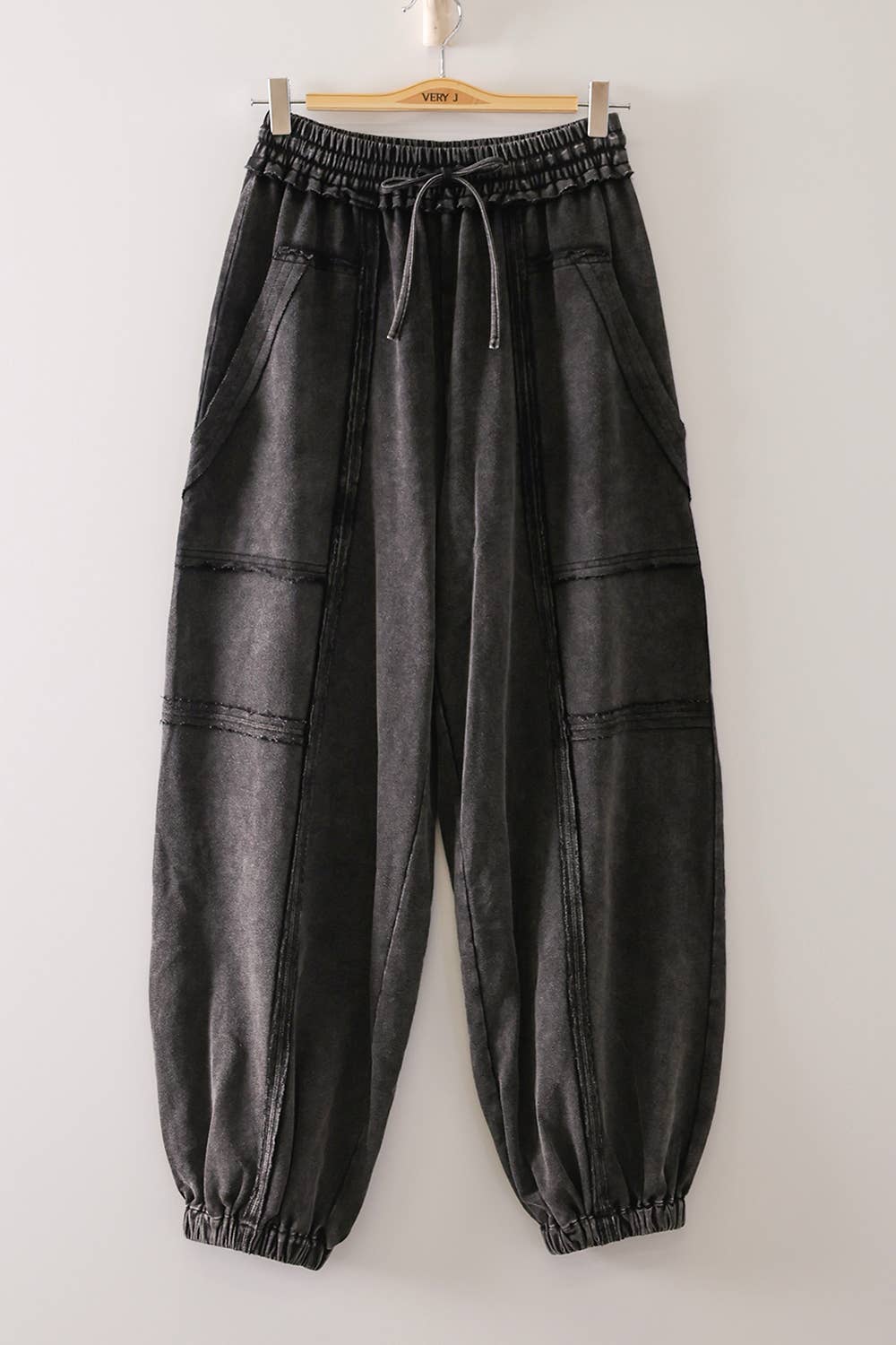 Vintage Wash Cargo Jogger Pants