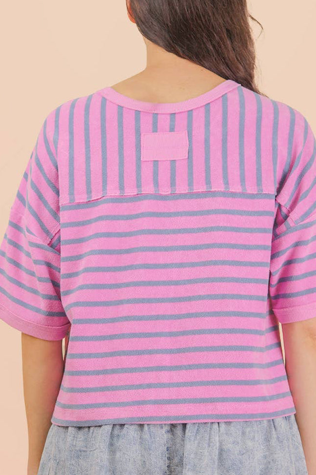 Oversized Stripe Casual Comfy Knit Top