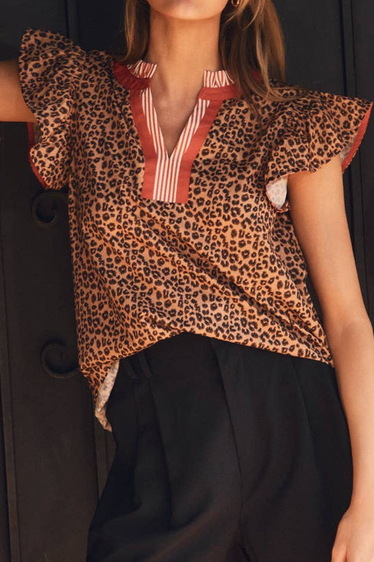 Leopard Printed Blouse