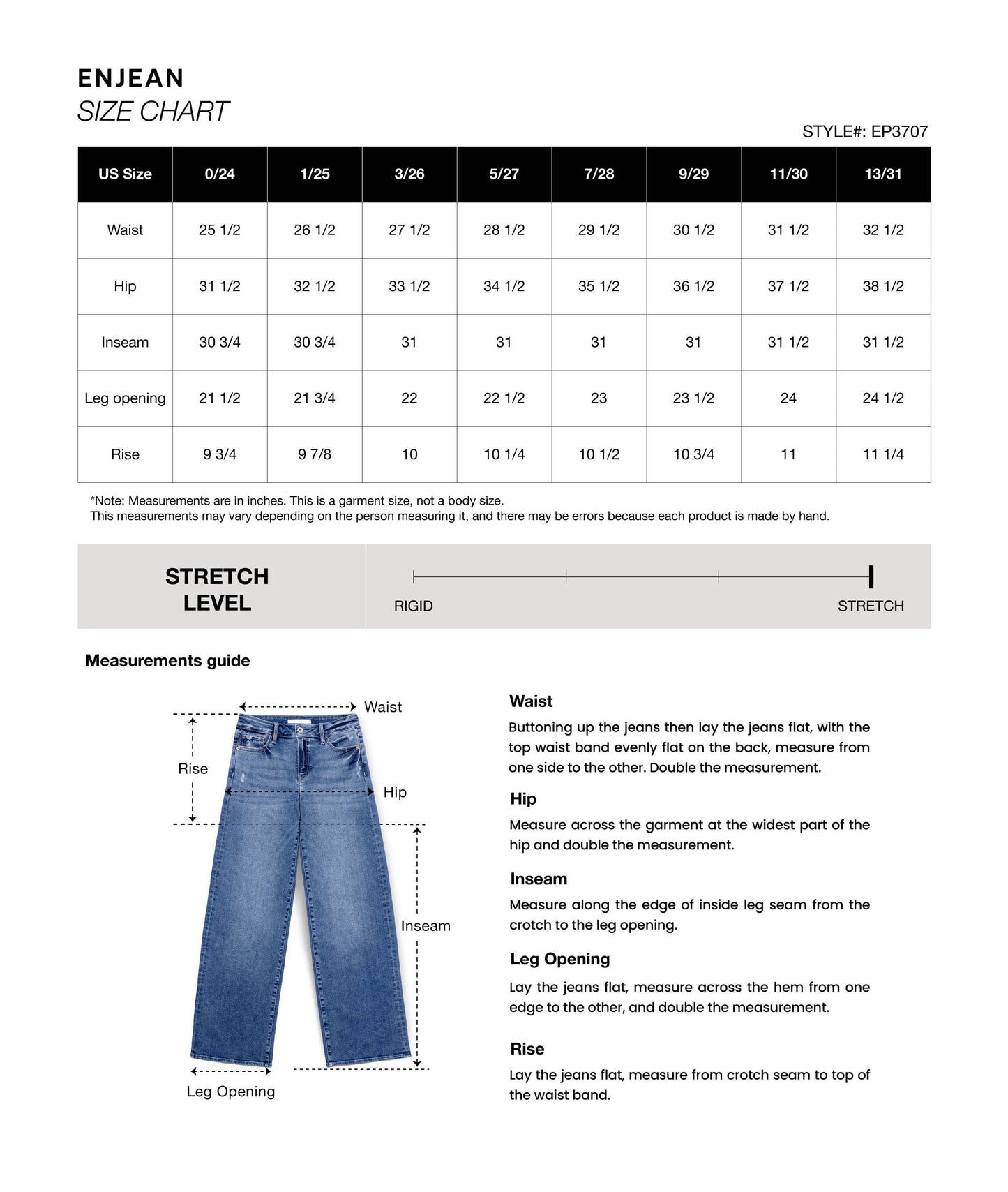 Dark Wash High Rise Wide Leg Jeans