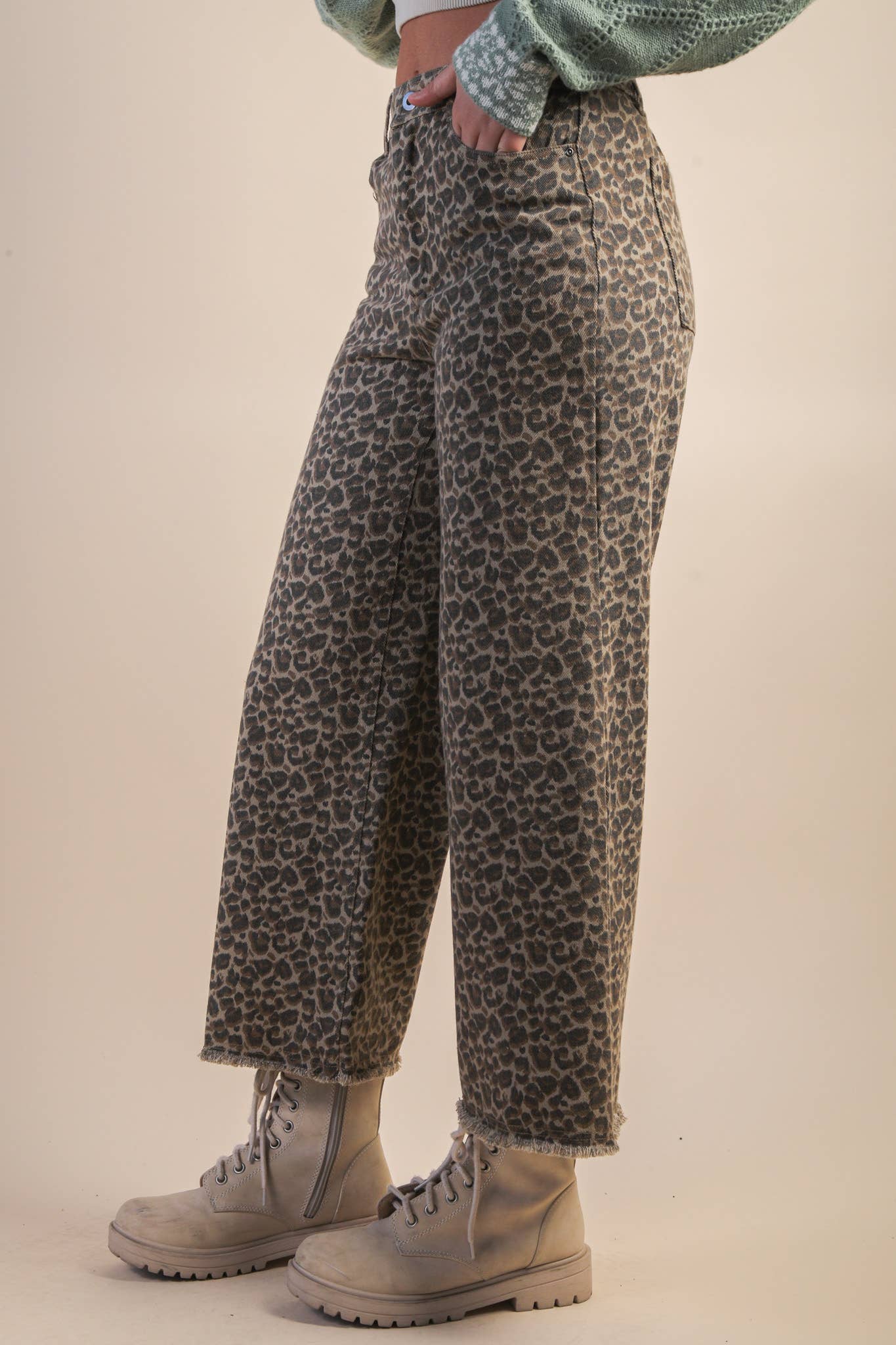 Straight Leopard Marine Pants