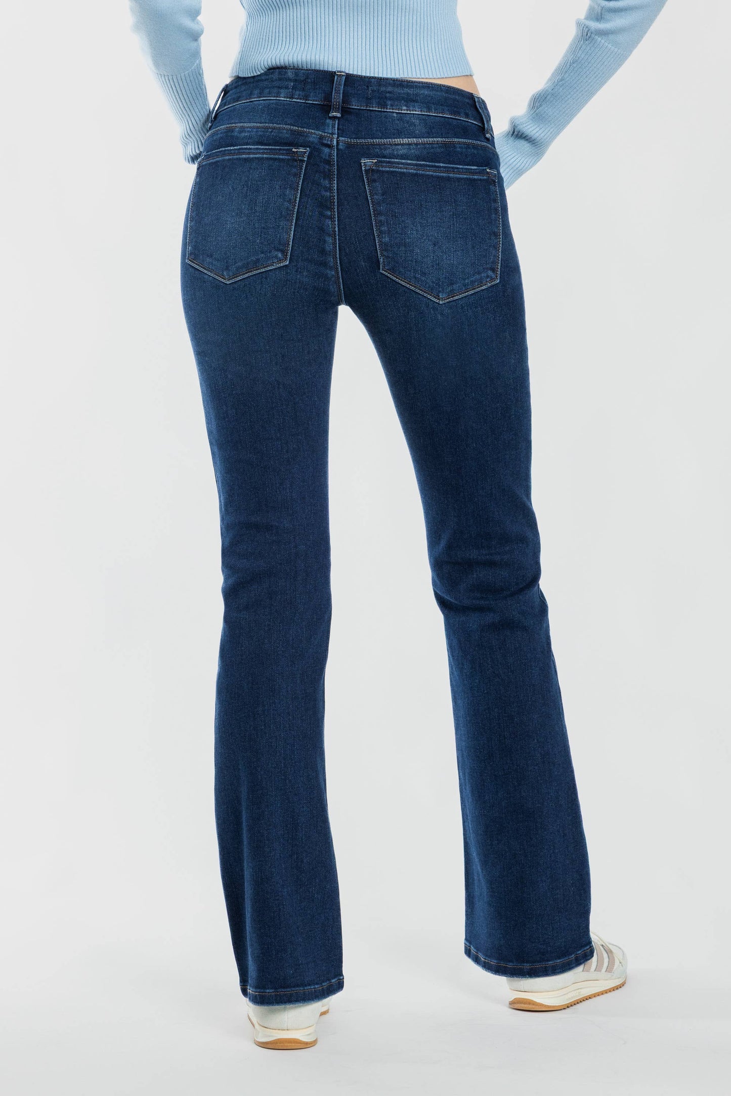 Dark High Rise Bootcut Jeans
